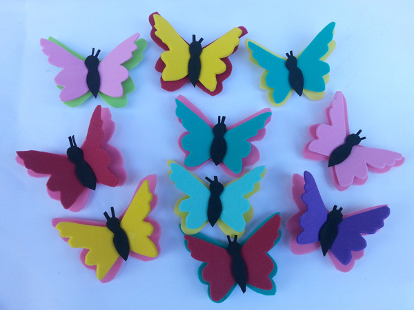 borboleta de eva vs borboleta de papel qual a melhor