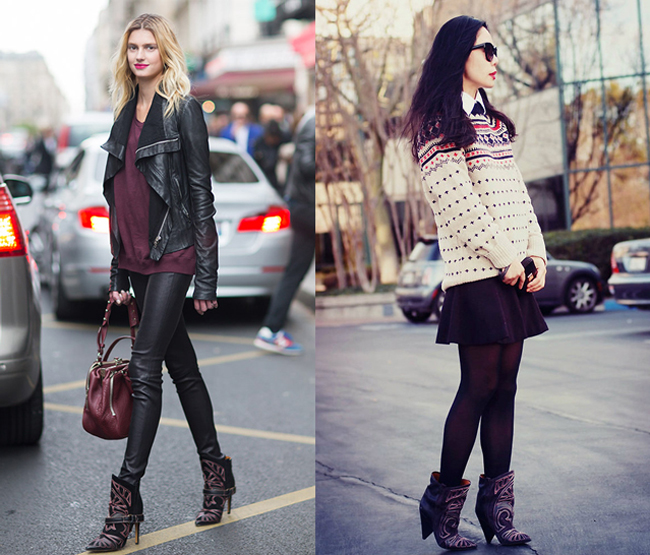 Bota western preta feminina