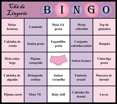 Brincadeira Para Cha De Lingerie