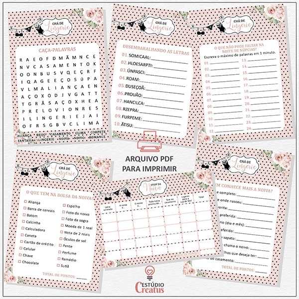 Brincadeira Para Cha De Lingerie