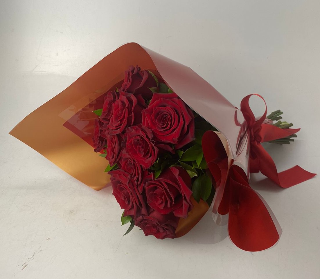 buquê vermelho para presente