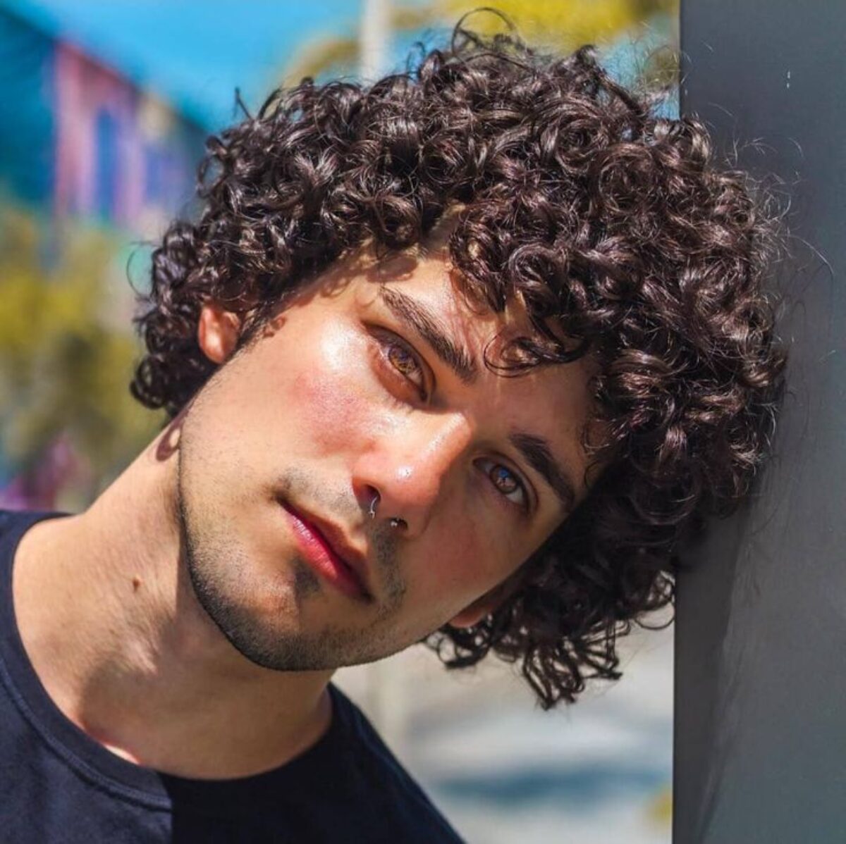 cortes cabelo cacheado homem
