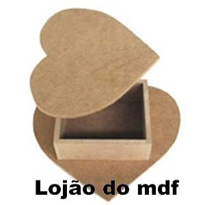 caixa coração de papelão