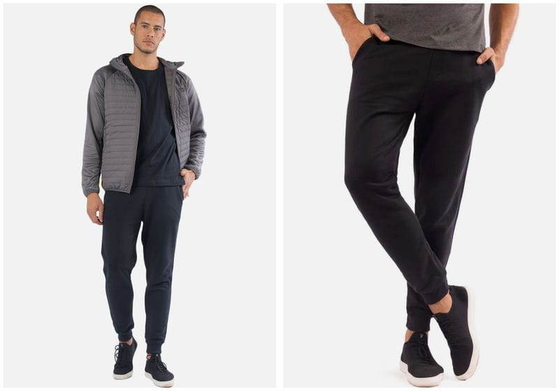 Calça de moletom larga flanelada