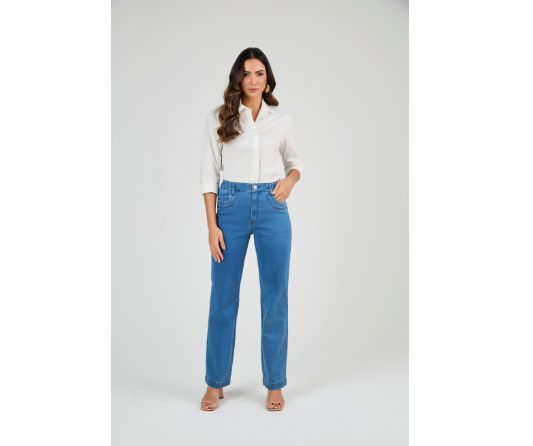 Calça reta masculina preta