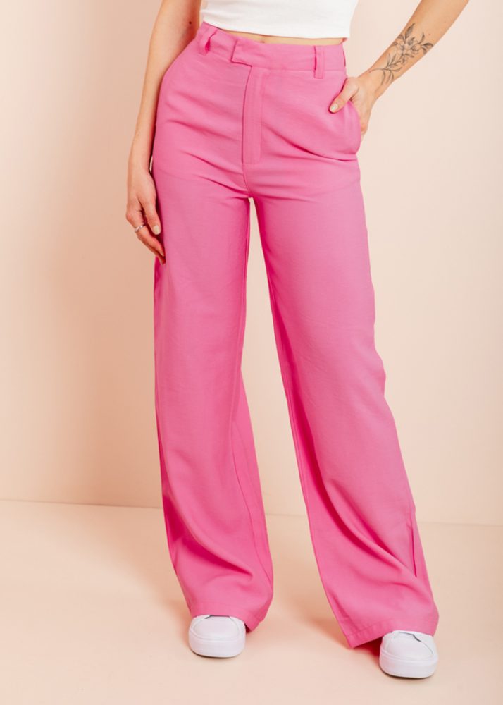 Calça cargo rosa