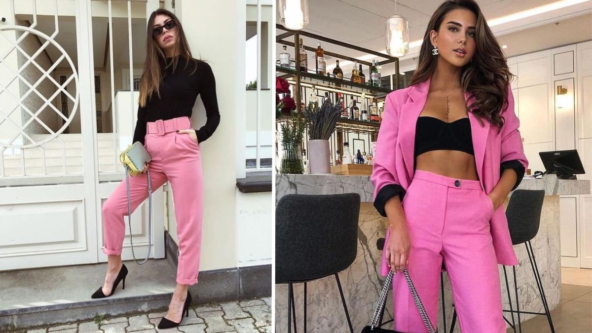 Calça moletom rosa