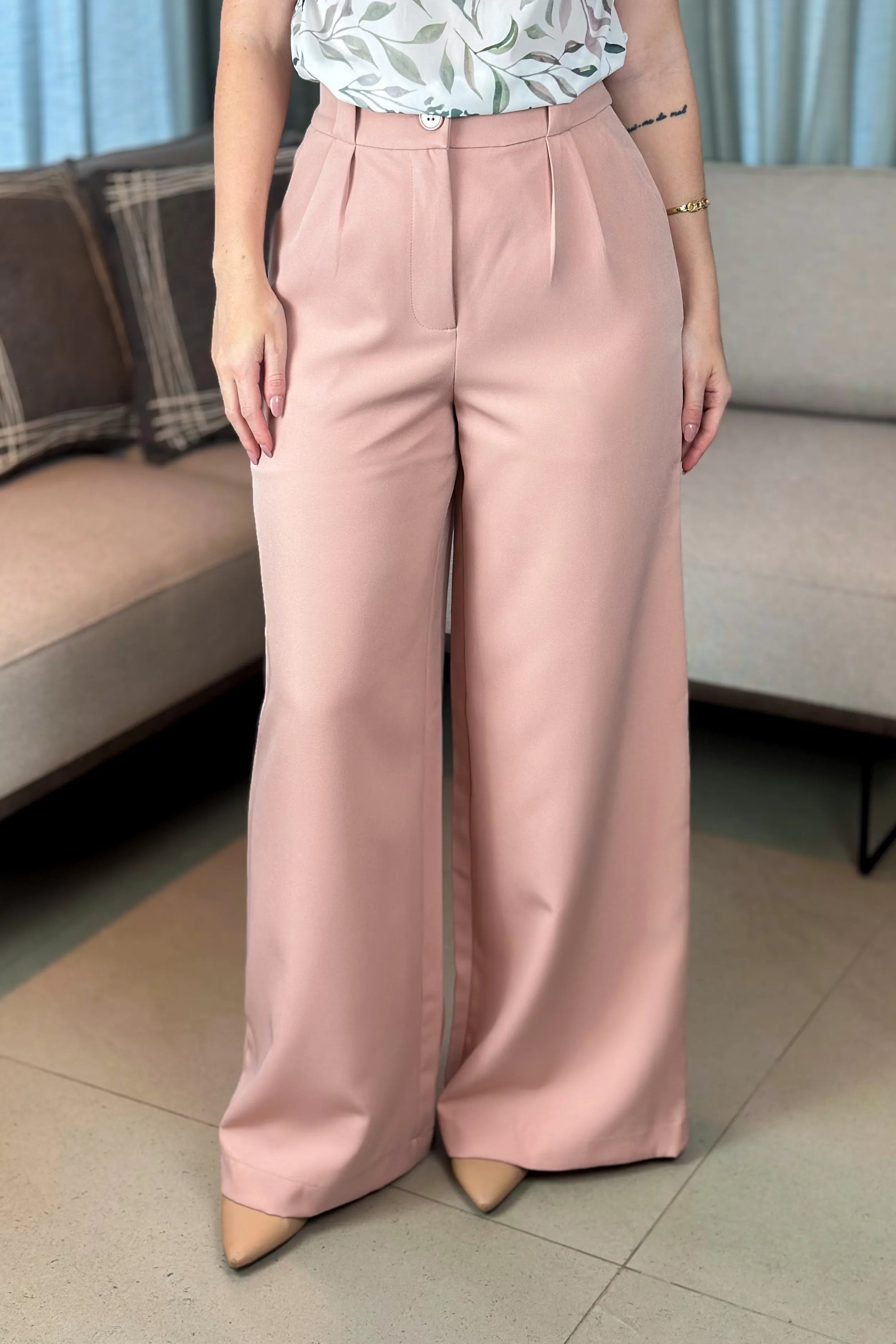 Calça legging rosa