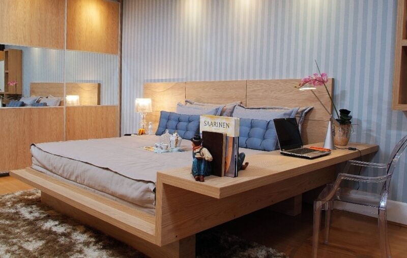 soluções de armazenamento para quarto de casal