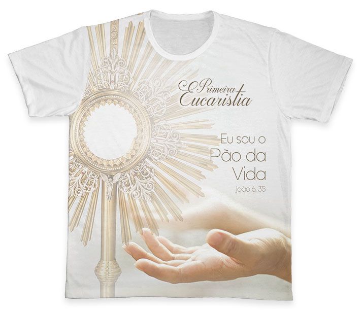 camiseta primeira eucaristia personalizada com nome