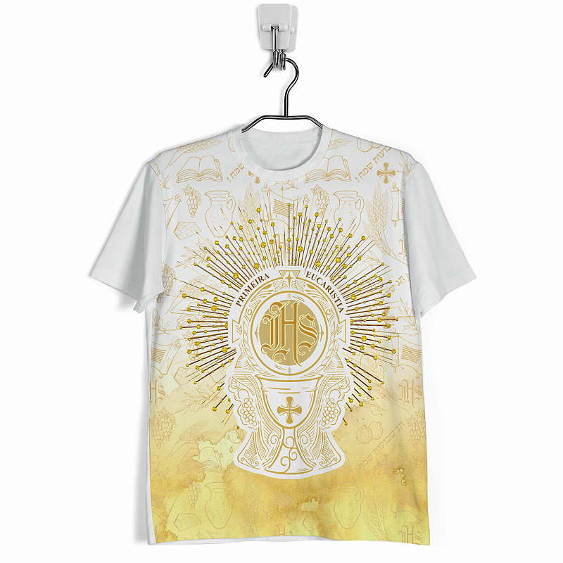 camiseta primeira eucaristia personalizada com nome