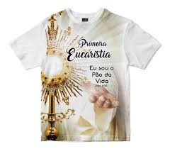 camiseta primeira eucaristia branca