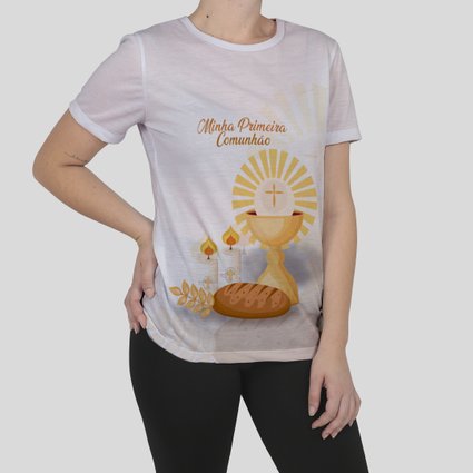 camiseta primeira eucaristia infantil menina