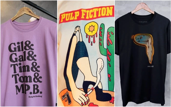 camisetas com referências pop