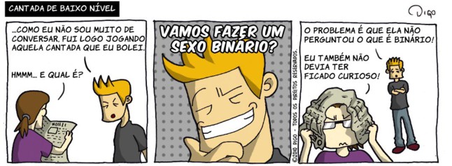 abordagens com toque de humor e sedução