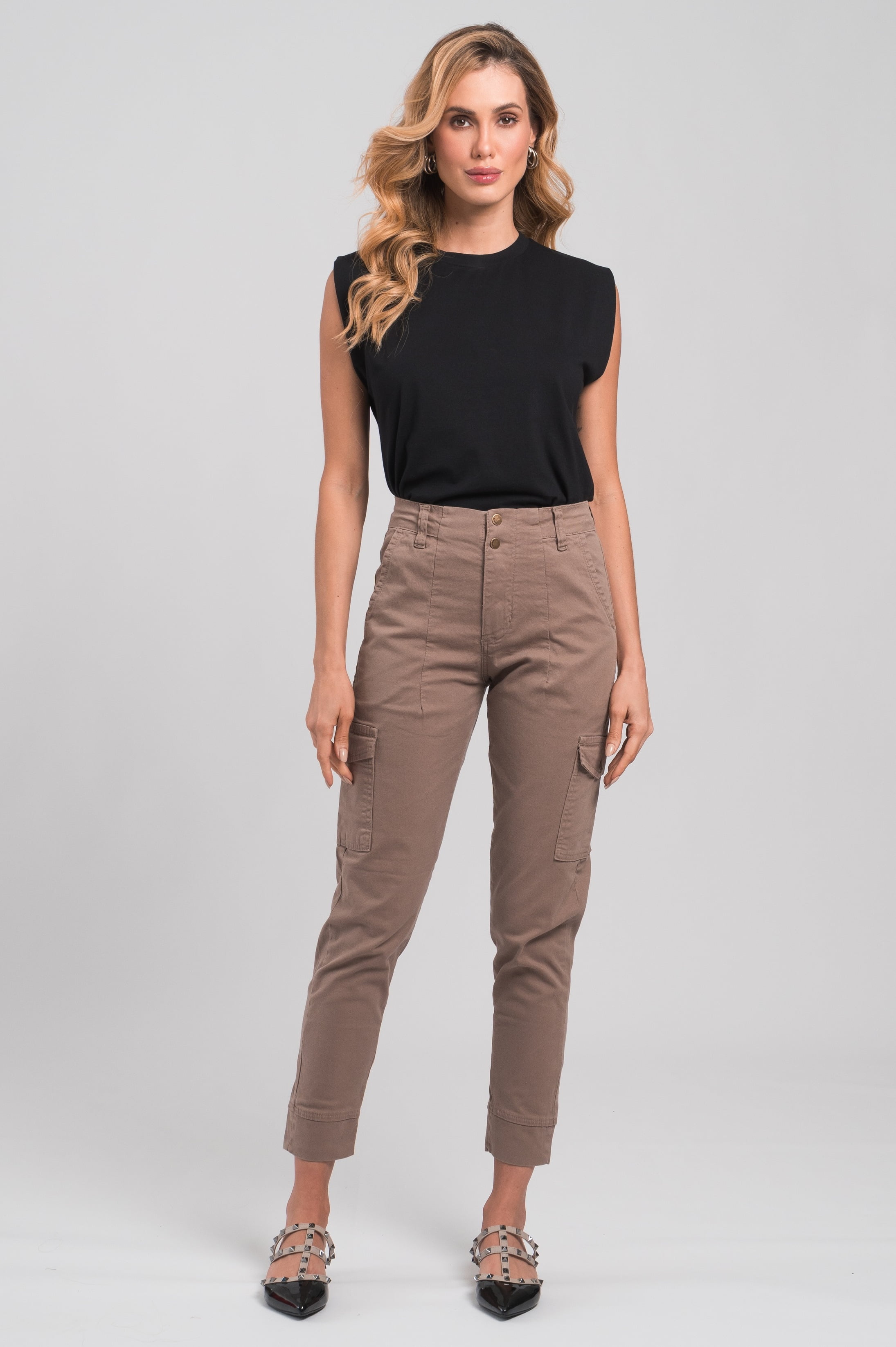 calça caqui masculina