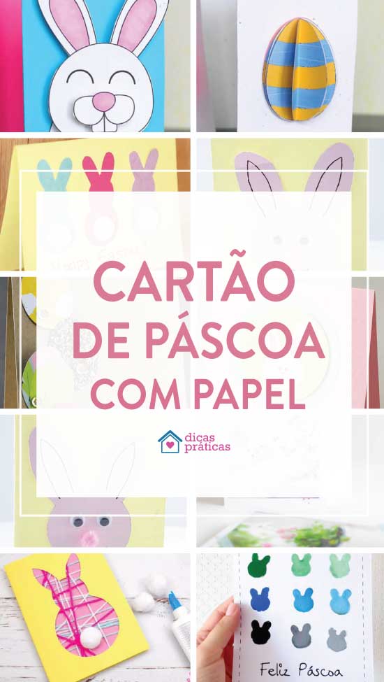 Cartões de páscoa interativos para crianças