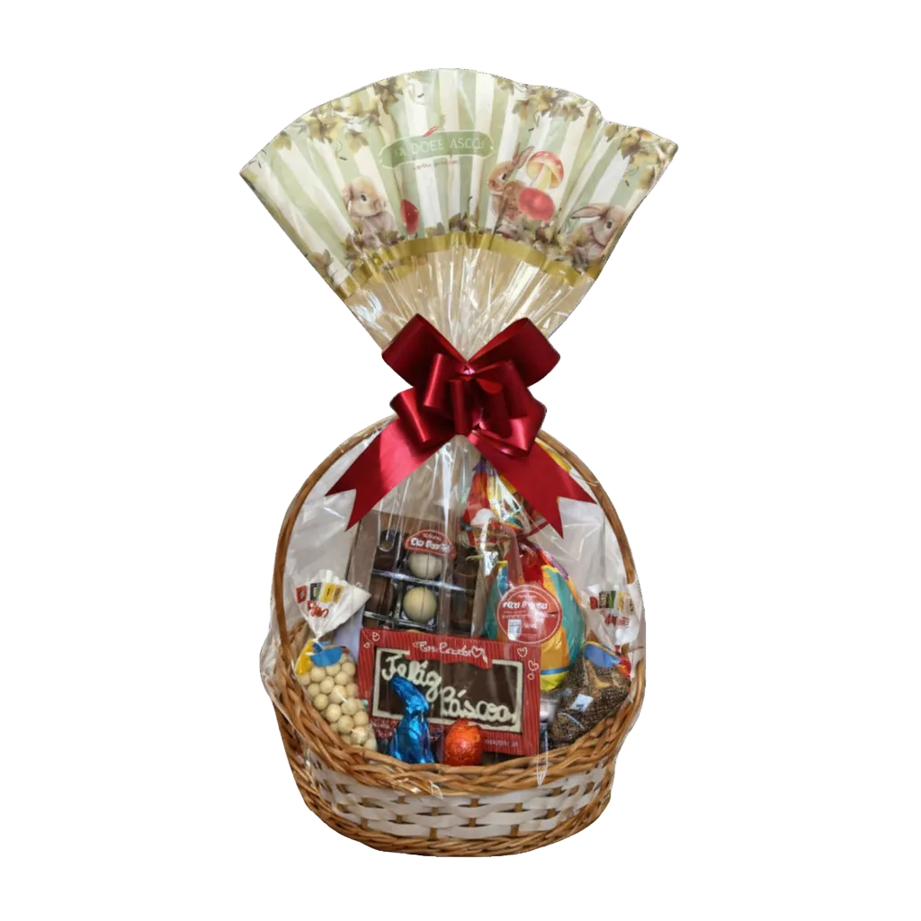 cestinhas de vime decoradas para páscoa