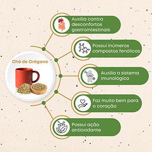 para que serve chá de orégano