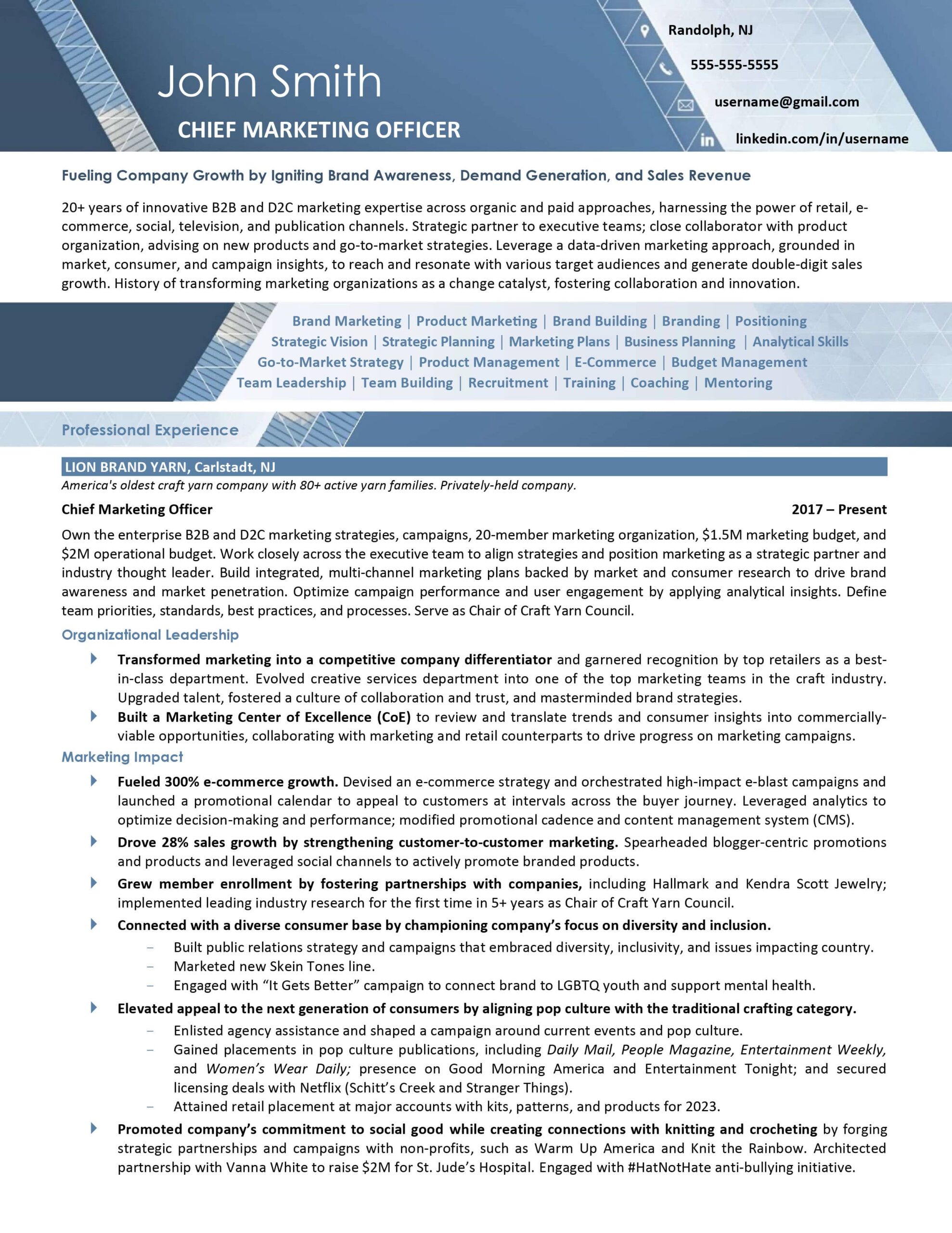 chief marketing officer