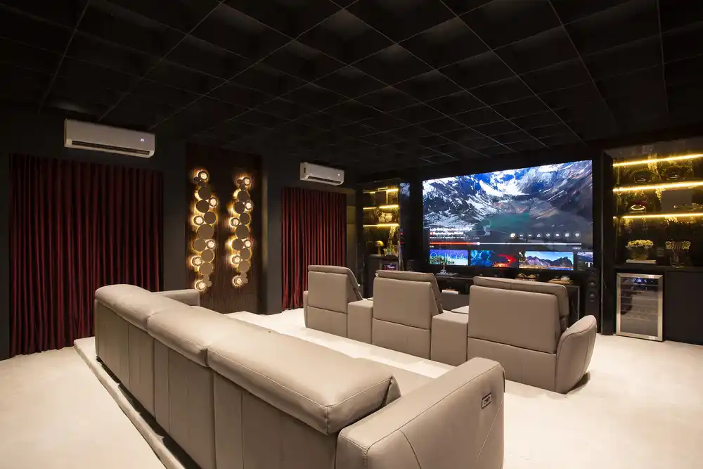 ideias de decoração cinema em casa simples