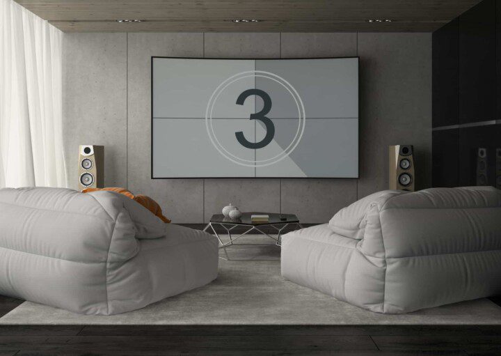 cinema em casa vs sala de tv