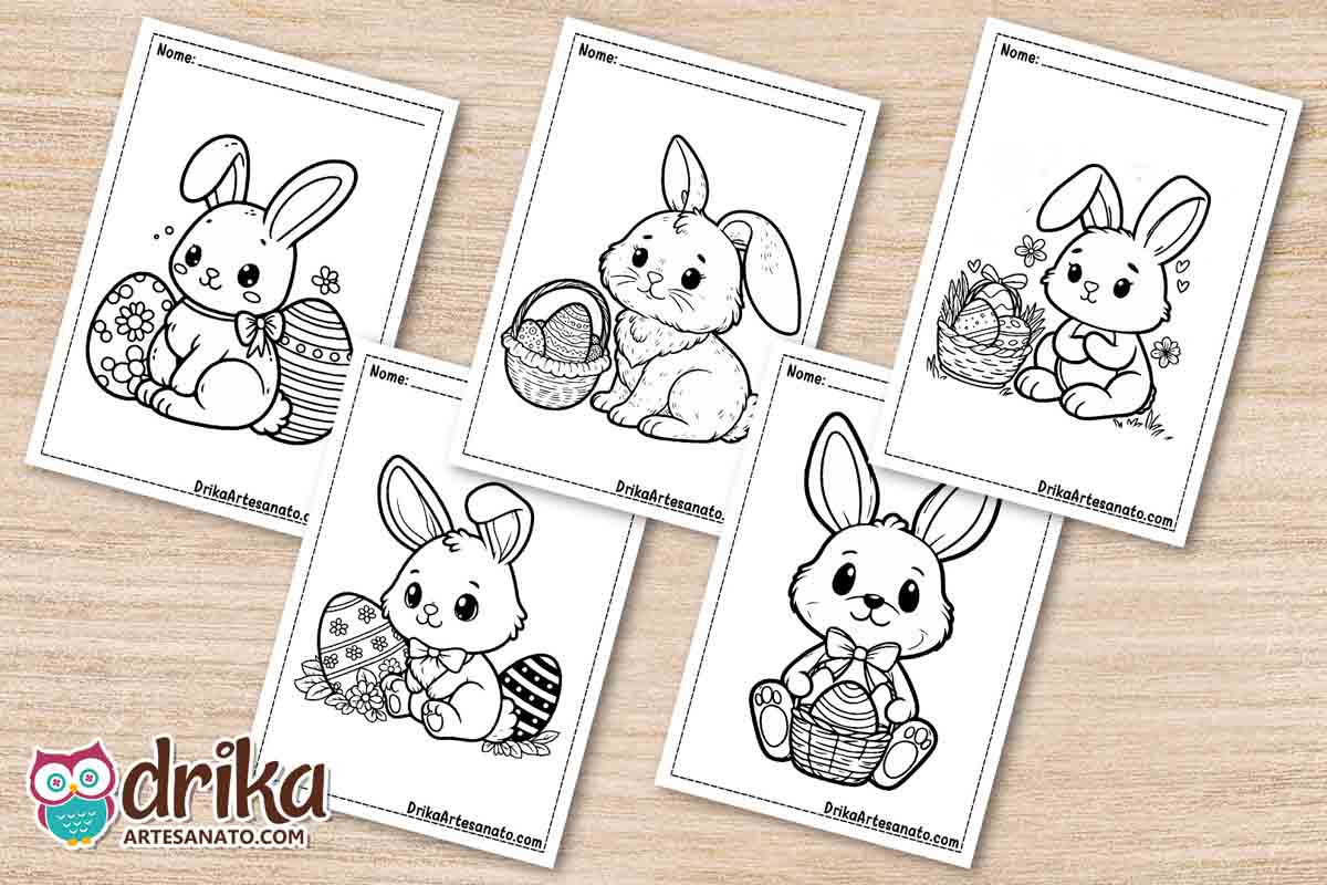 Desenhos de Páscoa kawaii vs. tradicionais