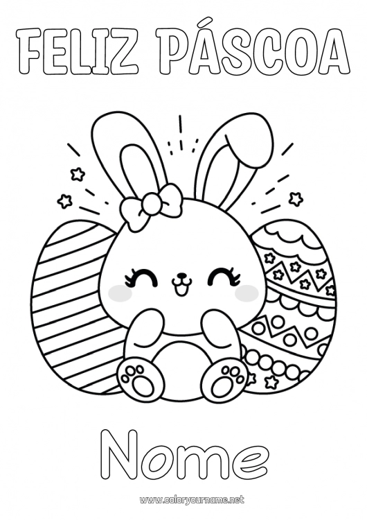 Como usar glitter em desenhos de Páscoa