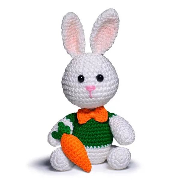 coelho de páscoa de crochê amigurumi
