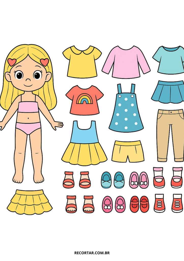 desenhos para imprimir e colorir e recortar