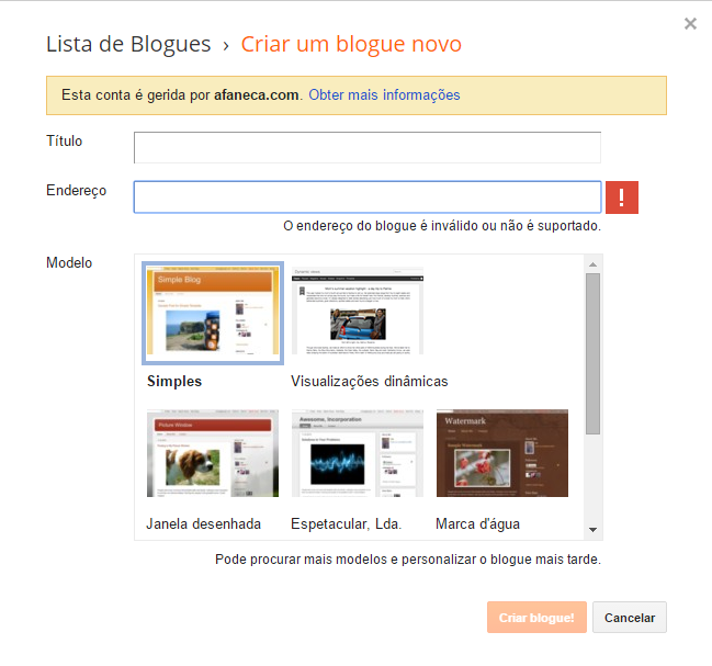 como criar um blog grátis no wordpress ou blogger
