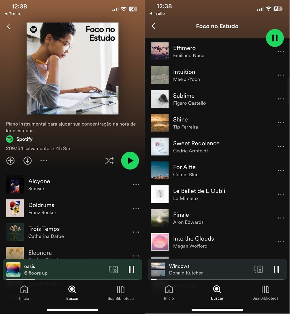 como criar uma playlist de foco e concentração