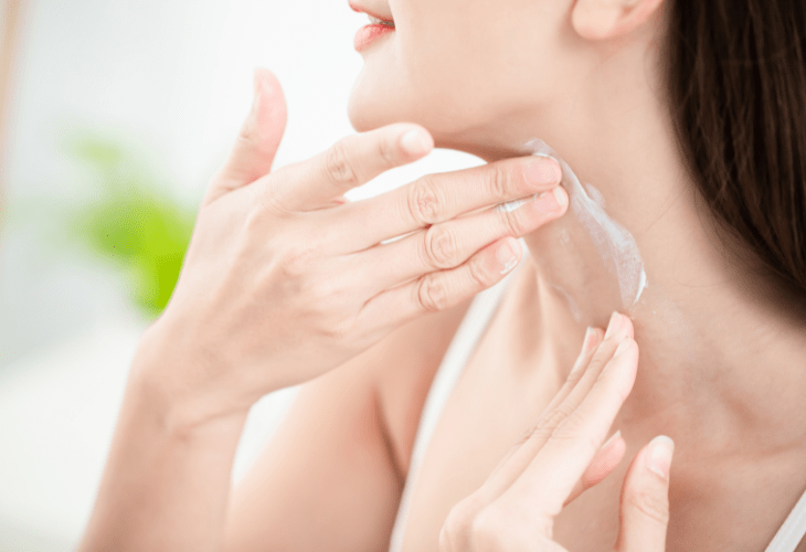 como cuidar da pele do pescoço e colo