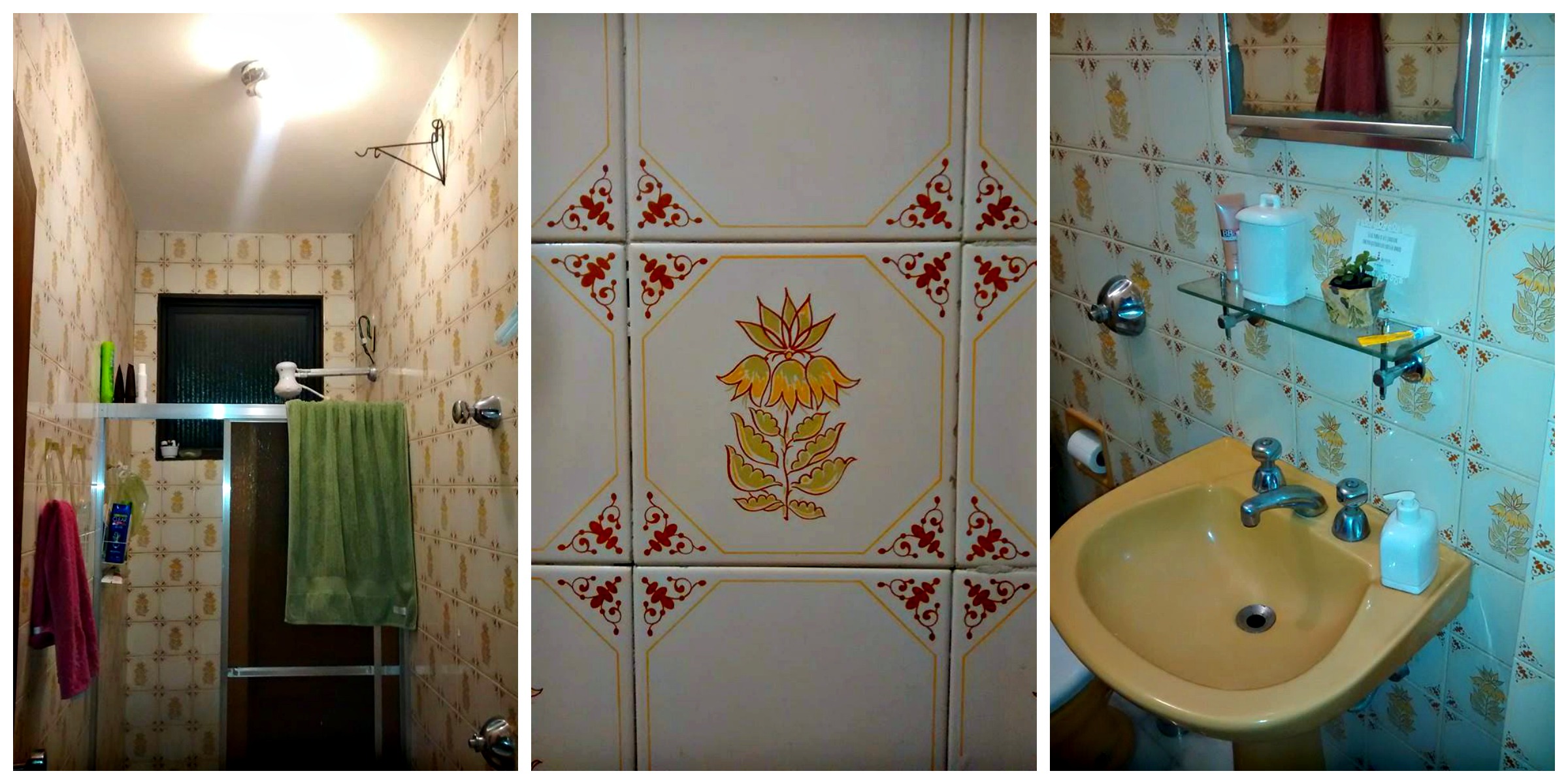 como decorar banheiro antigo sem reforma (alugado)