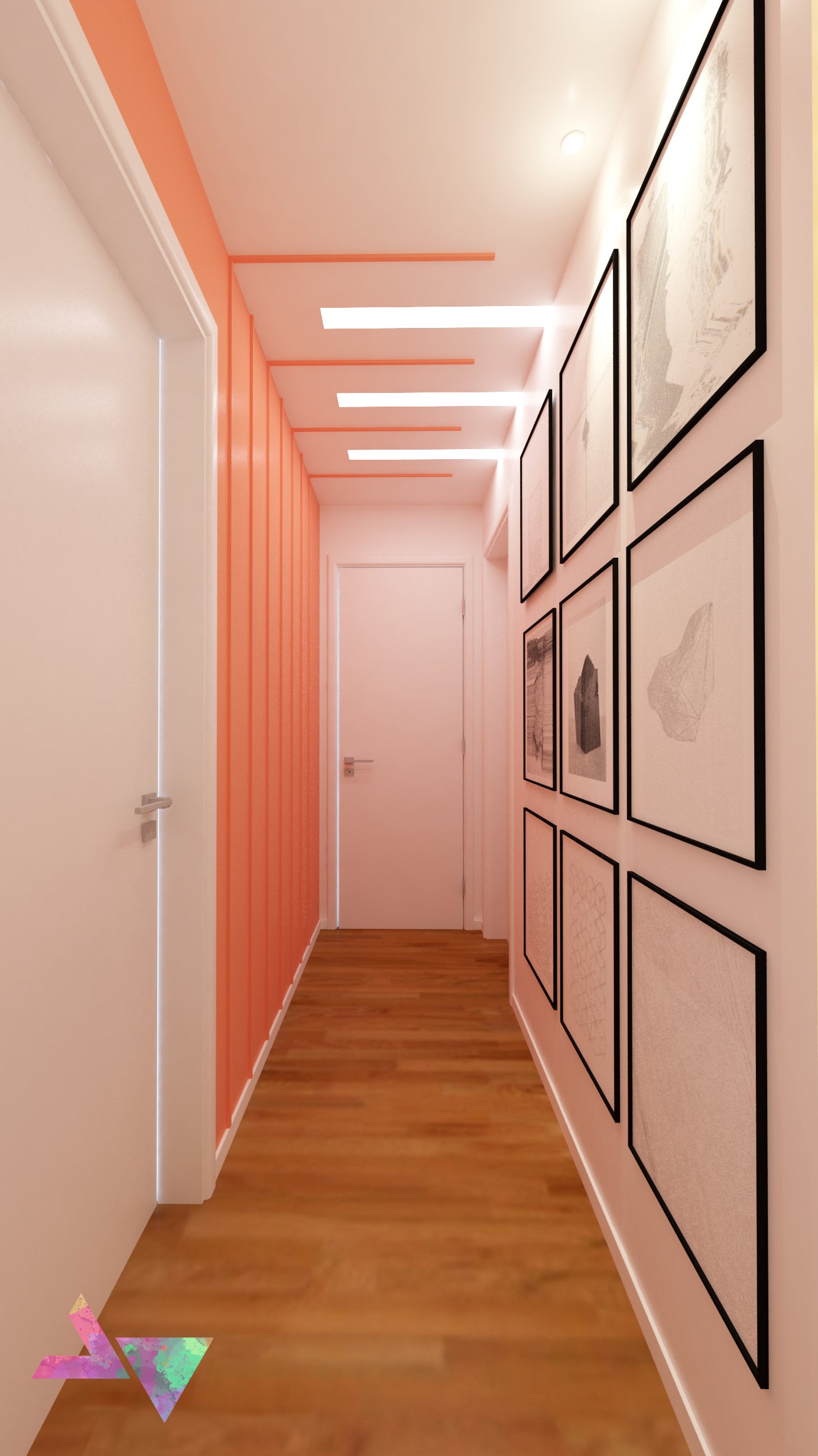 como decorar corredor estreito e comprido