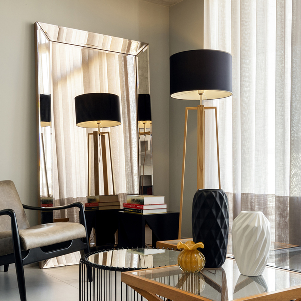 benefícios espelho bisotado decoração