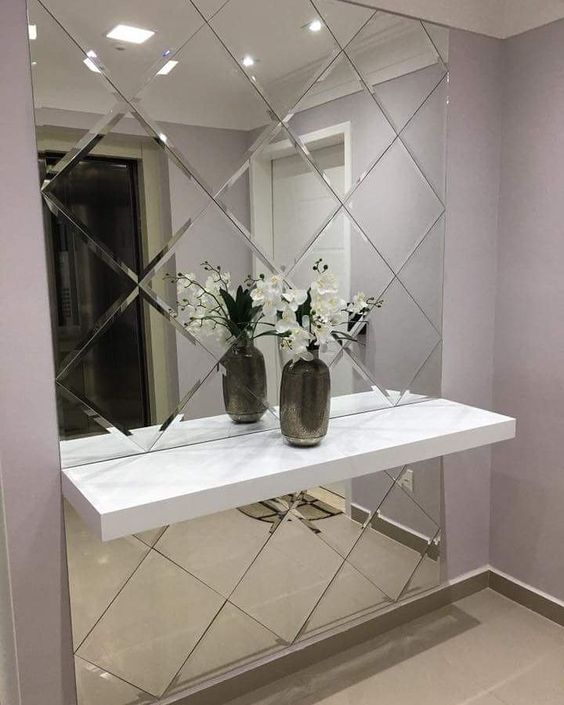 instalação segura espelho bisotado