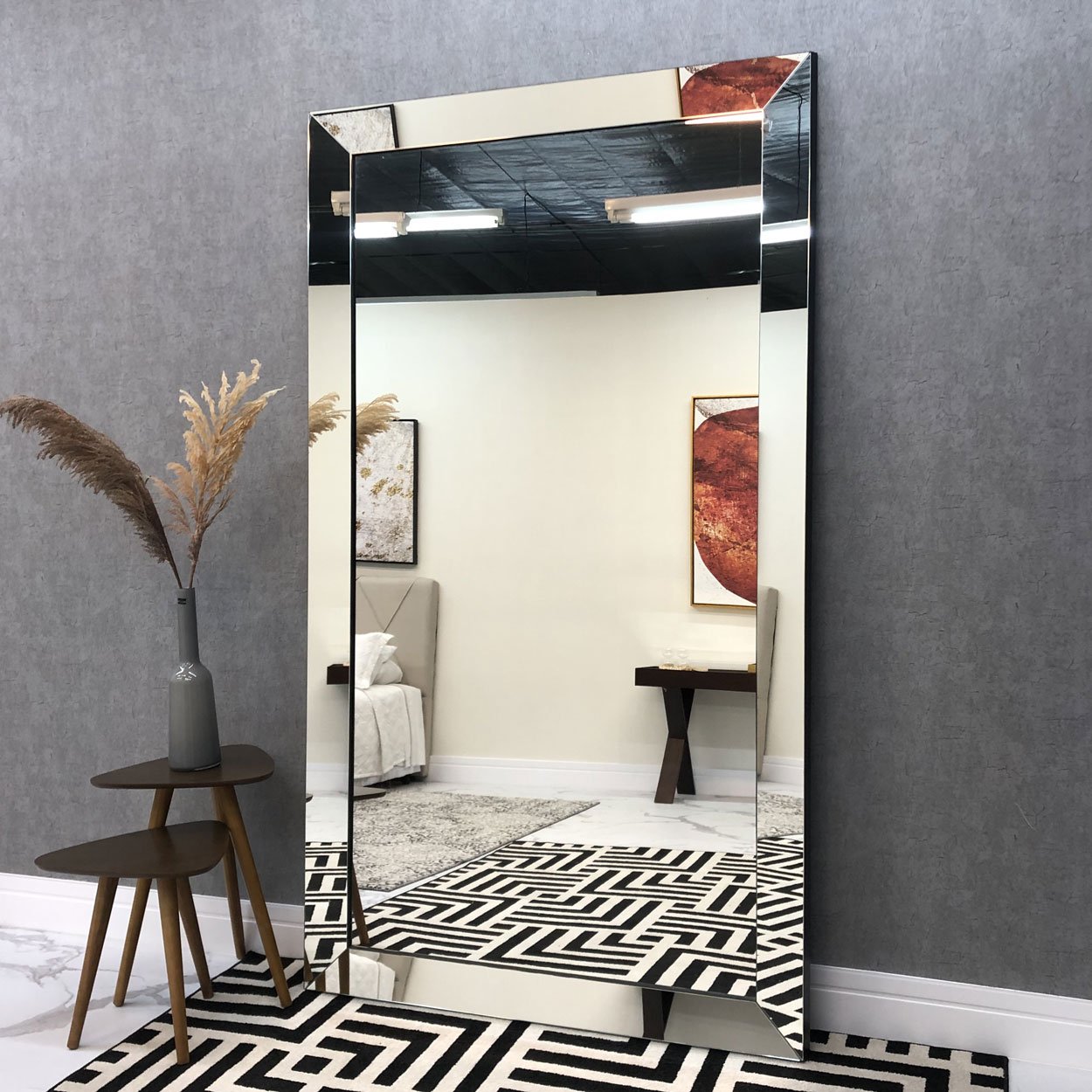 instalação segura espelho bisotado