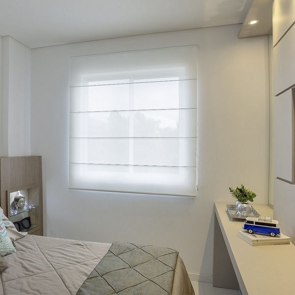 como escolher a melhor persiana para quarto (rolô ou romana)