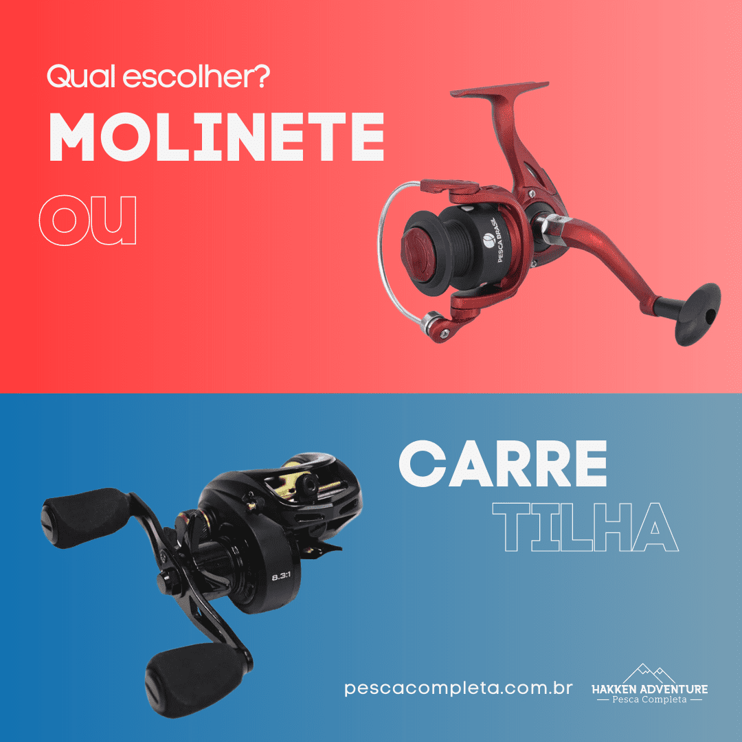 molinete vs carretilha