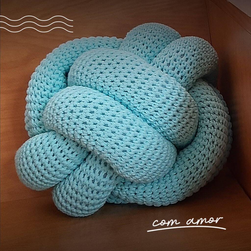 como fazer almofada de nó escandinavo