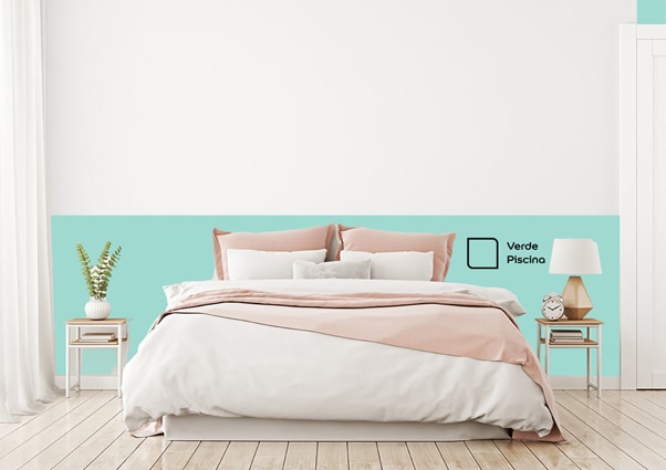 como fazer cabeceira de cama com pintura na parede