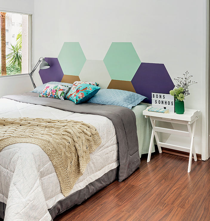 como fazer cabeceira pintada