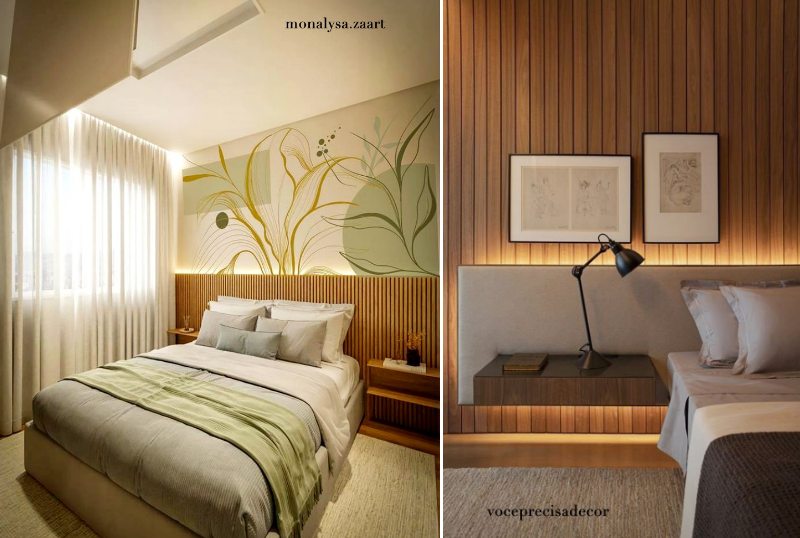 como fazer cabeceira de cama com pintura na parede