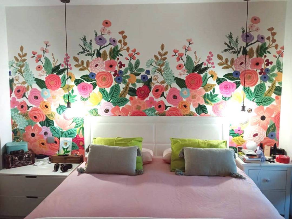 pintura de parede criativa para quarto