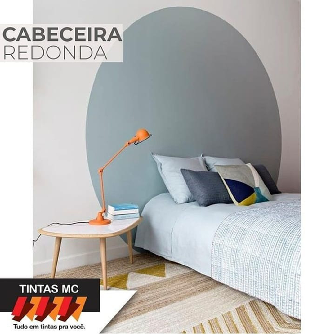 como fazer cabeceira de cama com pintura na parede
