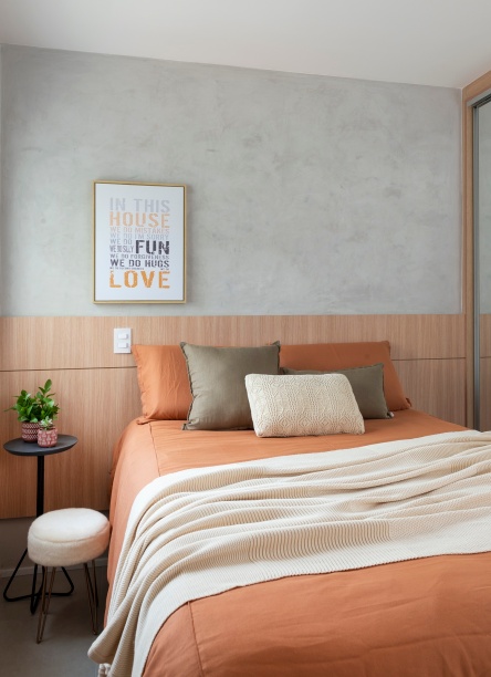 como fazer cabeceira de cama com pintura na parede