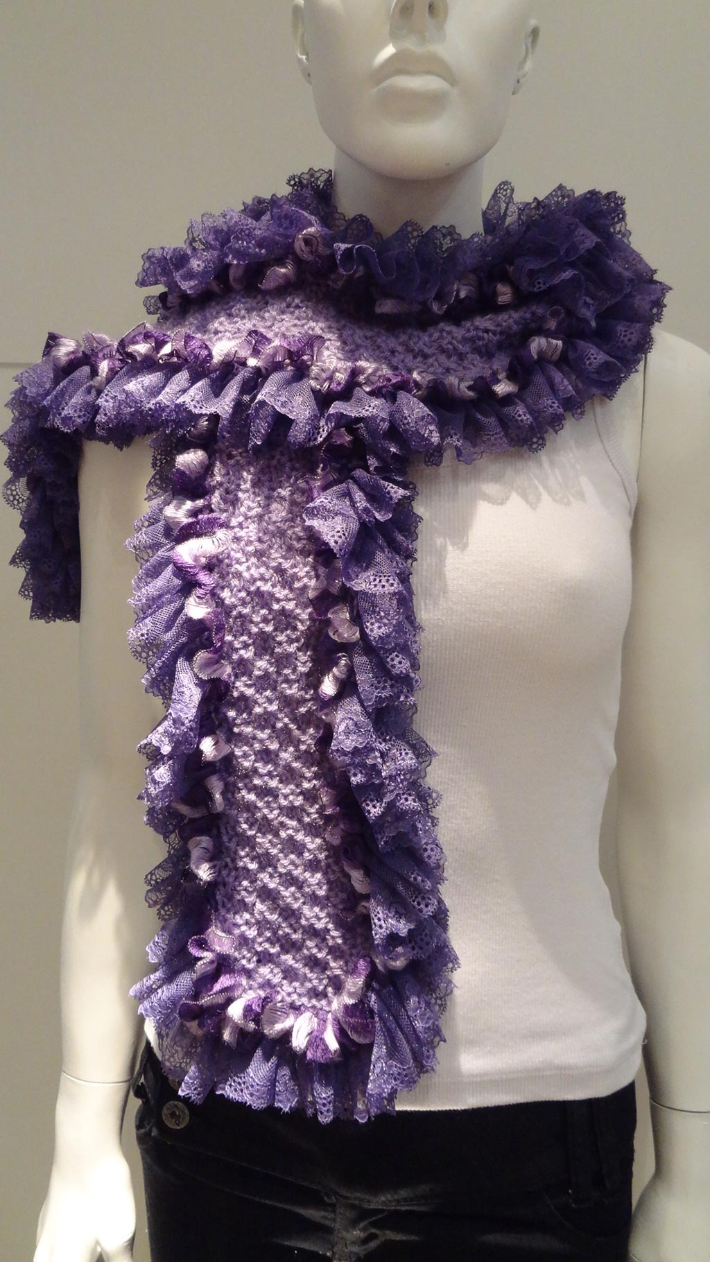 Como Fazer Cachecol De Renda