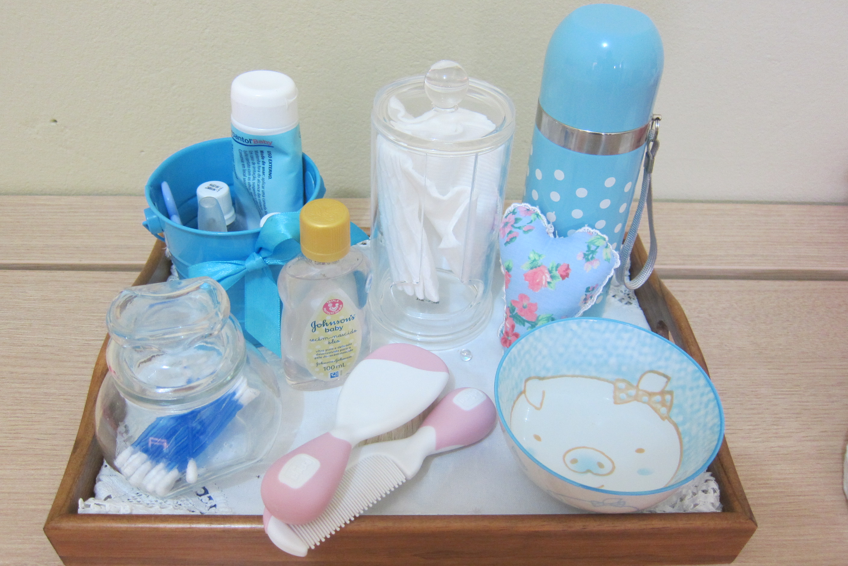 como fazer kit de higiene para bebê (potes)