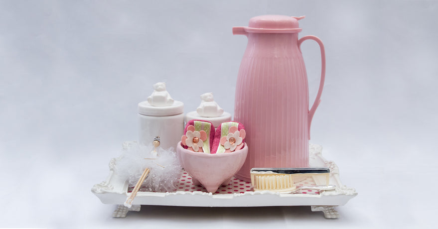 como fazer kit de higiene para bebê (potes)